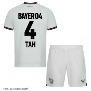 Bayer Leverkusen Jonathan Tah #4 Seconda Maglia Bambino 2023-24 Manica Corta (+ Pantaloni corti)